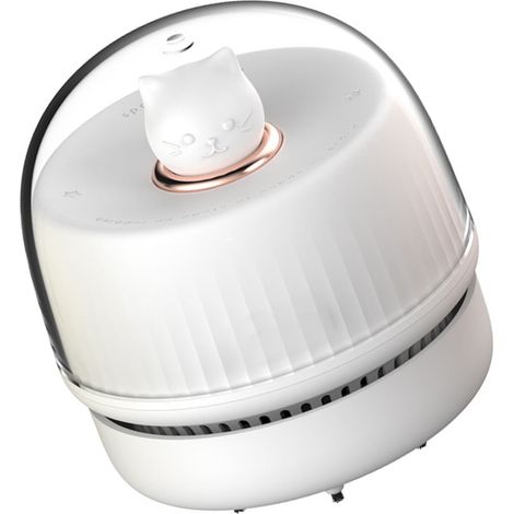 Multifunktionaler, wiederaufladbarer Tischstaubsauger mit 3 Saugstufen, kompakter Handstaubsauger für Büro, Haushalt und Auto, ABS, 180 g, tragbar (1/5)