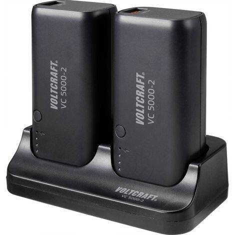 VOLTCRAFT VC 5000-2 Power bank 5000 mAh Li-Ion Nero Indicazione di stato (1/5)