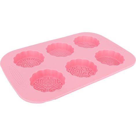 Moule à savon artisanal en silicone 6 cases pour pâtisserie et dessert, DIY cuisine