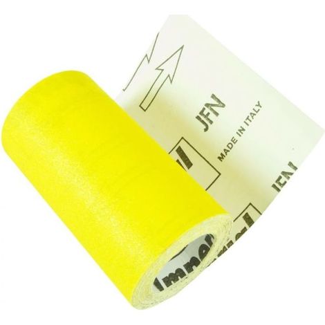 Carta abrasiva al corindone giallo JFN - Mini rolls - Rotolo da 5 mt - h 115mm - Grana: 150