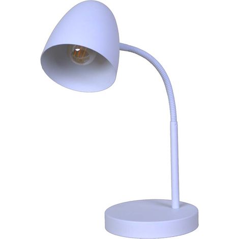 Lampe de table lampe de chevet spot blanc mobile E14 H 40 cm