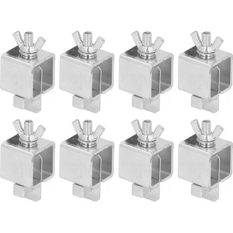Pince de soudage bout à bout en alliage d'aluminium, couleur argent, Kit de pinces papillon pour soudage de panneaux de carrosserie automobile, 8 pièces (1/5)