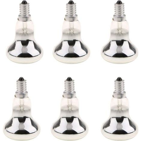 6er-Pack R50 E14 40W Wolframglas-Glühbirnen, warmweiß, für Zuhause oder Büro (1/5)