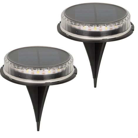 Außenstrahler aktive 2er Pack solar wasserdicht