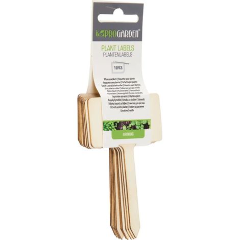 Lot de 10 étiquettes en bois pour plantes - 10x5,9 cm (1/3)