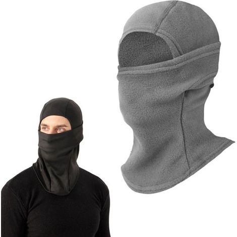Passamontagna invernale，Maschera da sci per moto/scooter，Passamontagna per casco，Maschera per il viso，Grigio (1/5)