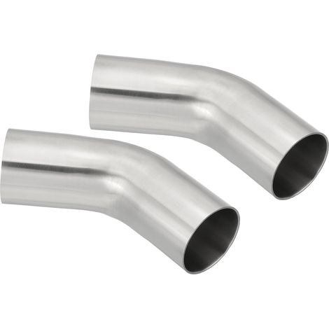 2 pièces Coude à 45 degrés Coude de tuyau d'échappement pour HVAC (1/5)