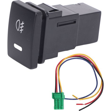 Interruttore a pulsante per fendinebbia con cablaggio, indicatore di sfondo a LED, guarnizione di ricambio multifunzionale per Camry Tacoma. (1/5)