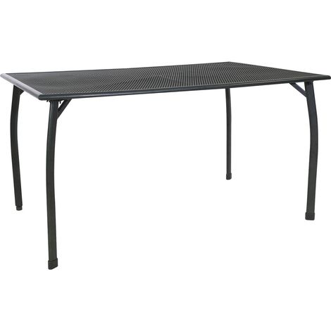 Tisch Toulouse 140 x 90 x 72cm eisengrau