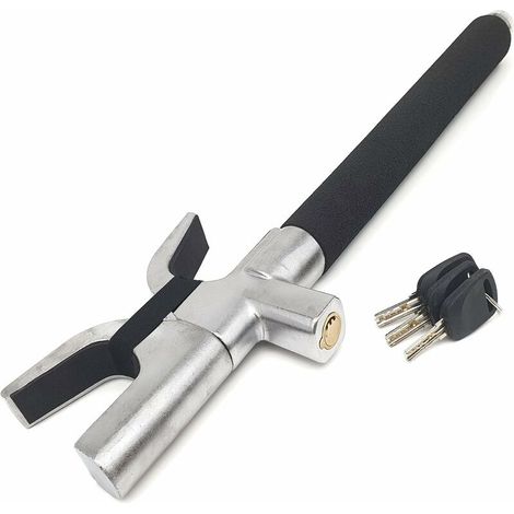 Car Steering Wheel Lock, barre anti-vol de voiture volant universel de voiture, haute sécurité, pour voiture SUV camionnette camion caravane… (1/4)