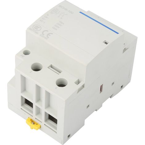 Contacteur CA domestique 24/230 V 50/60 Hz, contacteur modulaire 2P/2NO 100 A (230 V)