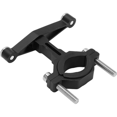 Support de bouteille vélo réglable pour guidon ou tige de selle - Monture adaptable route et VTT - Noir (1/5)