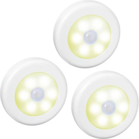 MINKUROW Bewegungssensor-Leuchten Batteriebetriebene LED-Nachtlichter Stufenlichter Treppenhaus-Schranklichter unter Schranklichtern Überall kleben Lampe für Zuhause, Küche, Schrank, Treppenhaus, Bade (1/5)