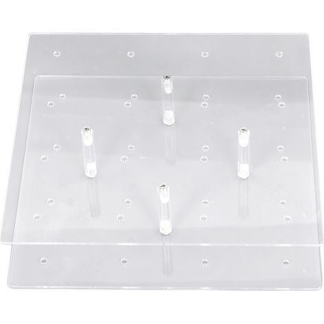 Lutscherständer, 20 Löcher, transparentes Acryl, doppelwandig, Cake-Pop-Ständer, für Hochzeiten, Geburtstage, Jubiläen (1/5)