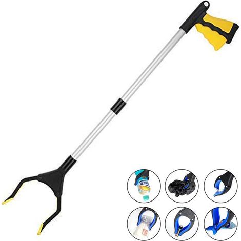 Attrezzi per la raccolta, pinza per anziani da 82 cm con pinza rotante in gomma, raccolta rifiuti, raccolta rifiuti, rifiuti da giardino