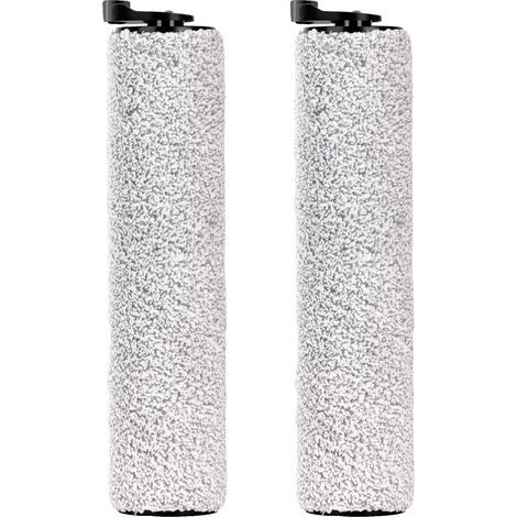 – 2er-Pack Ersatzbürstenrollen für Tineco iFloor 3/S3/iFloor 2 Staubsauger – Weiches Mikrofaser-Flanell – Selbstreinigend für Hartböden (1/5)