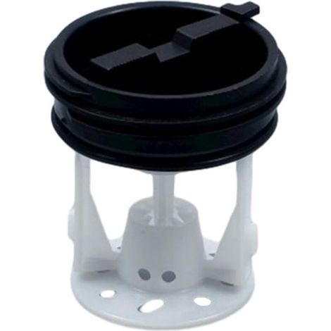 Pompa di scarico per lavatrice, coperchio del pulsante, guarnizione dell'uscita di scarico, filtro lanugine per lo scarico della lavatrice, accessori per lavatrice per mantenere la lavatrice pulita e (1/5)