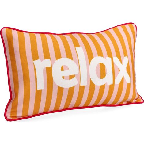 Bizzotto cuscino Karera Relax beige/arancione cm 30x50
