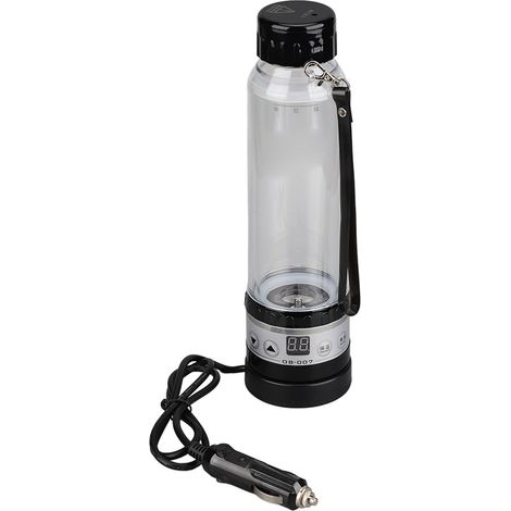 Bouilloire électrique voiture 12V/24V, 280ml transparente portable grande capacité multifonction noire (1/5)