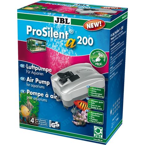 JBL ProSilent a200 - Luftpumpe für Süß- und Meerwasser-Aquarien von 50 - 300 l