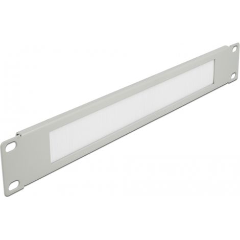 Delock Tira de Cepillo de Manejo de Cables de 19 1U en gris
