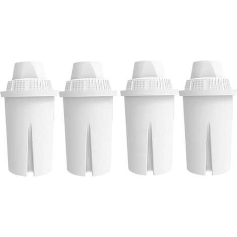 4 x filtres universels Aquahouse AH-PBC, compatible pour carafes Brita Classique, Kenwood, Laica, PearlCo, Dafi, Mavea 107007, cartouches pour filtre à eau. (1/5)