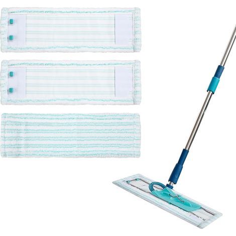 Replacement Mop Cloths, Compatible with Leifheit Profi XL Micro Duo/Profi XL Cotton Plus, Microfibre Cotton, Universal for Tile/Wood Performance Floors (1/5)