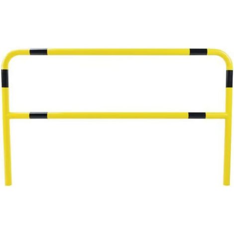 [JAMAIS UTILISE] Barrière de Sécurité Monobloc à Sceller Longueur 2m Tube Ø59mm Jaune et Noir - A170342