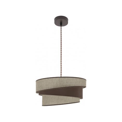 FABRILAMP Hara Pendant 1xe27 Brown/brown Regx40x40 Cm