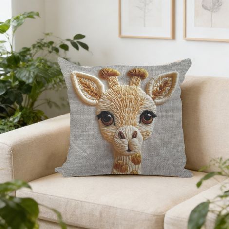 Fundas de almohada bordadas con bonitos motivos de animales, fundas de almohada decorativas estampadas de colores vivos, ideales para el salón, confeccionadas en poliéster suave y con cierre seguro.