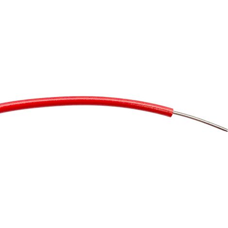 Fil électrique RS PRO BS4808 0,26 mm² 23 AWG, 1 kV c.a., PVC Rouge, 100m ( Prix pour Bobine de 100 )