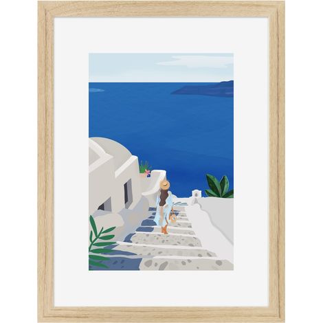 Image encadrée Balade 30x40 cm recyclable, visuel imprimé sans solvant - fabriqué en France (1/4)