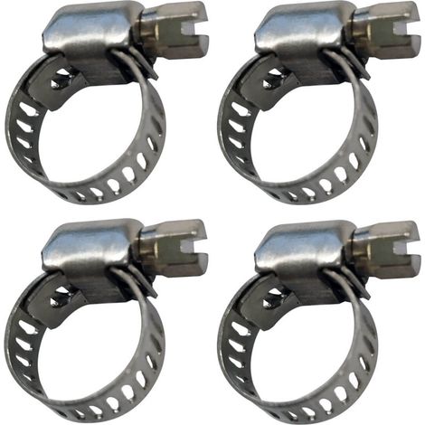 Collier de serrage inox - 8-12 mm (lot de 4) (1/5)