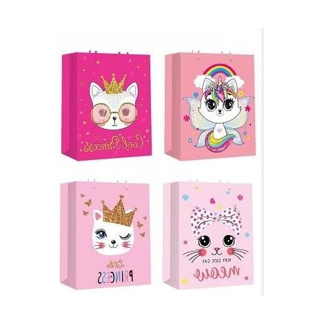 Bolsa de regalo con forma de gatos