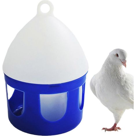 Distributeur d'eau automatique de 2 L pour pigeons et autres oiseaux, avec poignée ( ) (1/5)