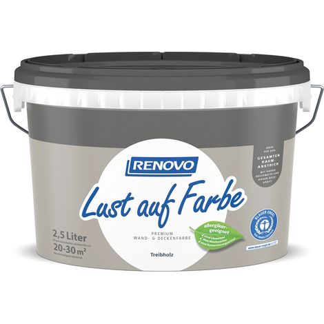RENOVO Lust auf Farbe matt 2,5L Treibholz 9531