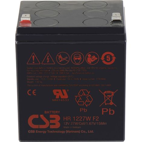 [GEBRAUCHT] B-Ware CSB Bleiakku HR1227WF2 hochstromfest Akku Batterie 12V 7Ah für verschiedene
