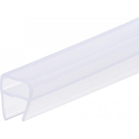 Joint d'étanchéité latéral en U pour porte de douche sans cadre 137,8" (350 cm) verre 12 mm