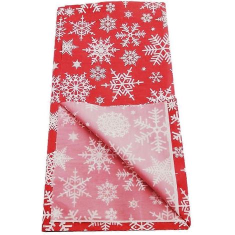 Nappe de Noël imperméable en plastique, idéale pour les fêtes de fin d'année. (1/4)