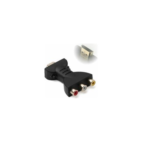 Adattatore convertitore video composito a 3 canali da HDMI a RCA Full HD 1080p AV SCART - Crezuo