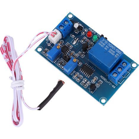 12V DC Einstellbarer Verzögerungsschalter mit Fotowiderstand und Relais - Lichtdetektionssensor (1/5)