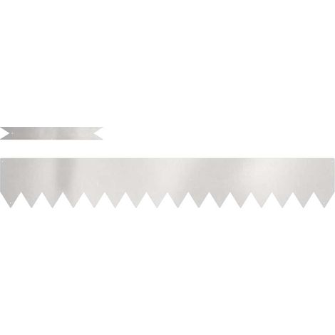 Bordure de Pelouse 20 pcs Argent 100 x 0.05 x 20 cm