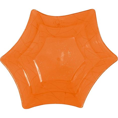 Ciotola arancione con ragnatela 30x14cm (1/3)