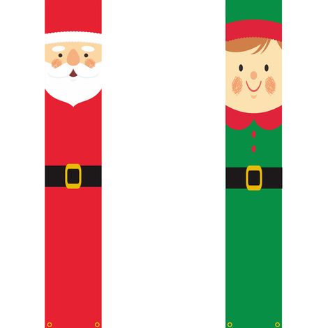 Banner Navidad - Decoración Exterior Puerta Terraza - 30 x 180 cm (1/5)
