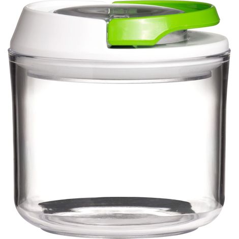 Interiors by Premier Transparent 400ml Food Storage Container, Storage Jar with Airtight Seal Lid, Coffee, Tea & Sugar Canister