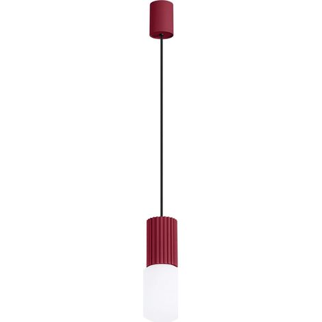 Lámpara colgante Mido Burdeos, 1 luz (1/5)