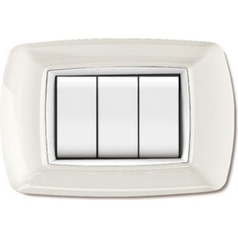 PLACCA LIFE LIVING PLAST BIANCO 3P CORNICE BIANCO Q.TA 10