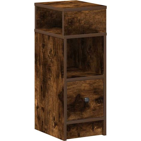 Maison Exclusive - Comodino con Cassetto Rovere Fumo 25x31x66 cm