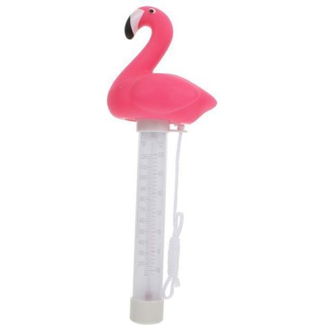 Thermomètre de piscine Flamant Rose - Flottant - 0-50°C - Lecture °C/°F (1/5)