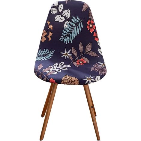 Housses de Chaise Salle à Manger Housse de Chaise scandinave pour Salle à Manger Extensibles 4 Pieces Parfum Floral (1/5)